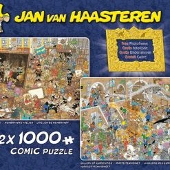 Jan Van Haasteren Een Dagje Naar Het Museum - 2 X 1000 Stukjes -Goedkope puzzels winkel 550x406 4