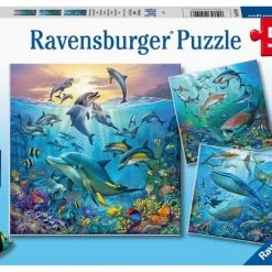 Ravensburger Puzzel Dieren In De Oceaan - 3x49 Stukjes - Kinderpuzzel