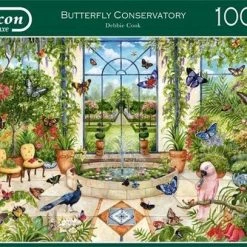Jumbo Falcon Puzzel Butterfly Conservatory - Legpuzzel - 1000 Stukjes -Goedkope puzzels winkel 550x407 5