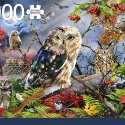 Jumbo Premium Collection Puzzel Owls In The Moonlight - Legpuzzel - 1000 Stukjes -Goedkope puzzels winkel 550x407 7