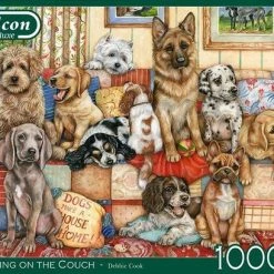 Falcon Puzzel Gathering On The Couch - Legpuzzel - 1000 Stukjes -Goedkope puzzels winkel 550x409 3