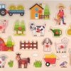 Engelhart Houten Steekpuzzel Knopjes Puzzel Boerderij 40x30cm