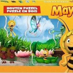 Maya De Bij Maya : Houten Puzzel Met Dikke Stukken - Formaat A4