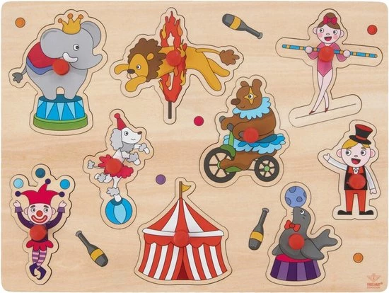 Engelhart Vormenpuzzel Circus Junior 22,5 X 30 Cm Hout 10-delig 1 Engelhart Vormenpuzzel Circus Junior 22,5 X 30 Cm Hout 10-delig