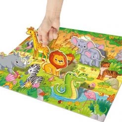 Grafix 3D Puzzel Safari | Legpuzzel Voor Kinderen | 55 Puzzelstukjes + 5 3D Stukjes | Puzzelen Vanaf 3 Jaar -Goedkope puzzels winkel 550x415 6