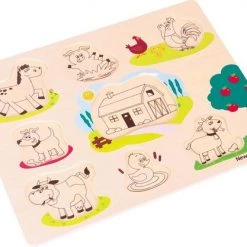 New Classic Toys Houten Legpuzzel Boerderij - 8 Puzzelstukjes - FSC 100%-gecertificeerd Hout -Goedkope puzzels winkel 550x417 3