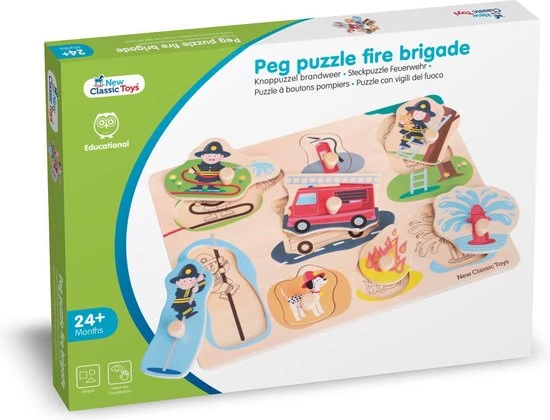 New Classic Toys Knoppuzzel Brandweer 7 New Classic Toys Knoppuzzel Brandweer - Afbeelding 7