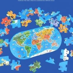 MiDeer - Wereldkaart - Menselijke Geografie - 100 Grote Puzzelstukjes In Mooie Doos - Kinderpuzzel - Educatief Speelgoed Voor Kinderen - Puzzel Voor Peuters En Kleuters Vanaf 3 Jaar -Goedkope puzzels winkel 550x420 30