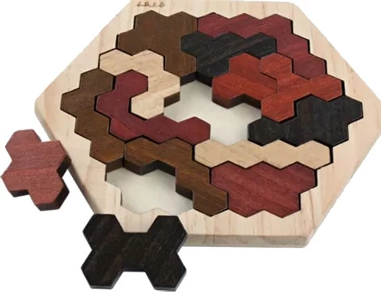Van Theo Houten Puzzel Set - 3 Stuks Tangram Hexagon - Smartgames - Breinbreker - Vormen Puzzel - Kinderspeelgoed - Educatief Speelgoed - Vanaf 3 Jaar 2 Van Theo Houten Puzzel Set - 3 Stuks Tangram Hexagon - Smartgames - Breinbreker - Vormen Puzzel - Kinderspeelgoed - Educatief Speelgoed - Vanaf 3 Jaar - Afbeelding 2