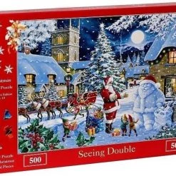 Legpuzzel - 500 Stukjes - Kerstmis No 14 - Seeing Double - The House Of Puzzles -Goedkope puzzels winkel 550x421 40