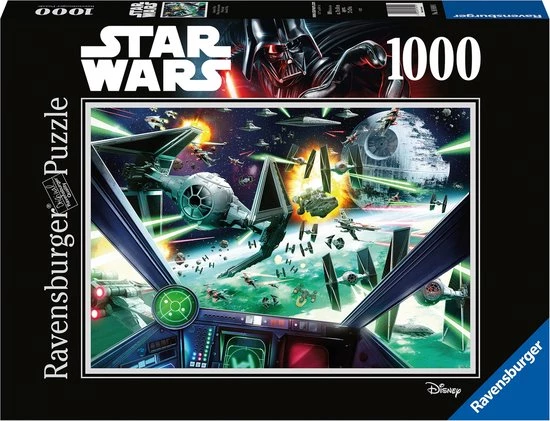 Ravensburger Puzzel Disney Star Wars X Wing Cockpit - Legpuzzel - 1000 Stukjes 1 Ravensburger Puzzel Disney Star Wars X Wing Cockpit - Legpuzzel - 1000 Stukjes