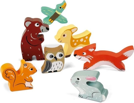 Janod Chunky Puzzel Bosdieren 5 Janod Chunky Puzzel Bosdieren - Afbeelding 5