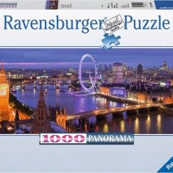 Ravensburger Puzzel Londen Bij Nacht - Panorama - Legpuzzel - 1000 Stukjes