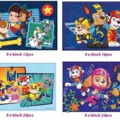 PAW Patrol - Puzzel - 4 Puzzels Van Hout -Goedkope puzzels winkel 550x426 3
