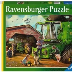 Ravensburger Puzzel John Deere Toen En Nu - Legpuzzel - 1000 Stukjes