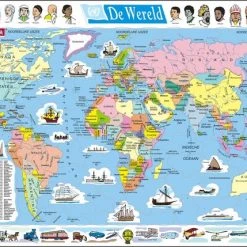 Larsen Legpuzzel Maxi Wereld 107 Stukjes