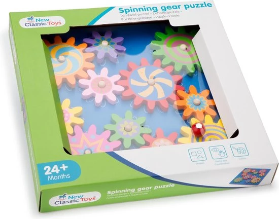 New Classic Toys - Puzzel Met Roterende Tandwielen 8 New Classic Toys - Puzzel Met Roterende Tandwielen - Afbeelding 8