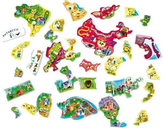 Janod Puzzel - Magnetic World - Engels 12 Janod Puzzel - Magnetic World - Engels - Afbeelding 12