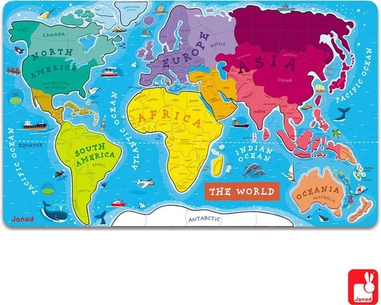 Janod Puzzel - Magnetic World - Engels 13 Janod Puzzel - Magnetic World - Engels - Afbeelding 13