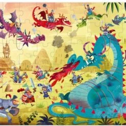 Janod Koffer Puzzel 54st | Dragons -Goedkope puzzels winkel 550x442