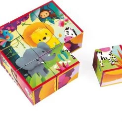 Janod Kubkid - Jungle Dieren -Goedkope puzzels winkel 550x445