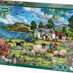 Falcon Puzzel Highland Farm - Legpuzzel - 500 Stukjes -Goedkope puzzels winkel 550x446 6
