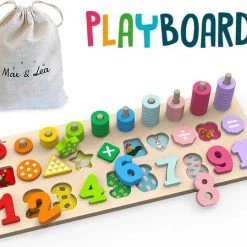 Eli Kids PlayBoard - 8-in-1 Houten Educatief Speelgoed
