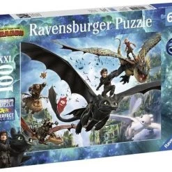 Ravensburger Puzzel Dragons 3 The Hidden World - Legpuzzel - 100 Stukjes -Goedkope puzzels winkel 550x449 3