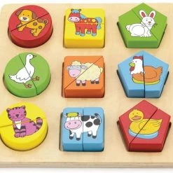 Vigatoys Viga Toys - Boerderijpuzzel Met Geometrische Vormen -Goedkope puzzels winkel 550x450 7
