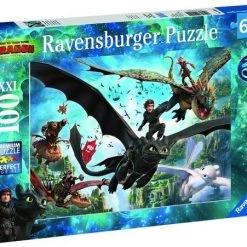 Ravensburger Puzzel Dragons 3 The Hidden World - Legpuzzel - 100 Stukjes -Goedkope puzzels winkel 550x451 10