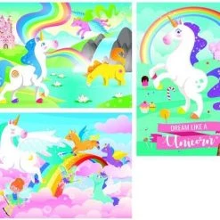 Clementoni PUZZEL 3X48 UNICORN -Goedkope puzzels winkel 550x451 2