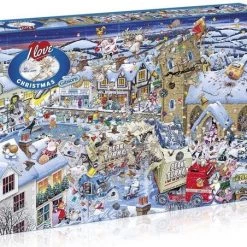 Gibsons I Love Christmas Puzzel (1000 Stukjes) -Goedkope puzzels winkel 550x452 3