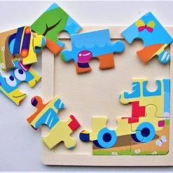 LS Goods Houten Puzzel - Ambulance - 9 Delig - 11x11 Cm - Montessori -Goedkope puzzels winkel 550x454 7