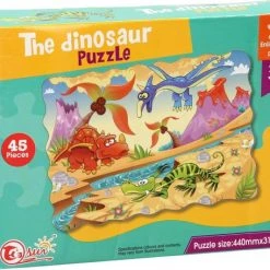 Merkloos Vloerpuzzel Dinosaurus, 45st. - Legpuzzel - Kinderspeelgoed