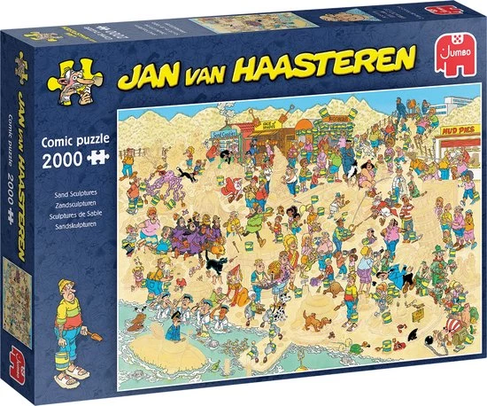 Jan Van Haasteren Zandsculpturen - Legpuzzel 2000 Stukjes 1 Jan Van Haasteren Zandsculpturen - Legpuzzel 2000 Stukjes