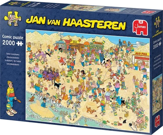 Jan Van Haasteren Zandsculpturen - Legpuzzel 2000 Stukjes 4 Jan Van Haasteren Zandsculpturen - Legpuzzel 2000 Stukjes - Afbeelding 4