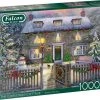 Jumbo Falcon Puzzel The Christmas Cottage - Legpuzzel - 1000 Stukjes
