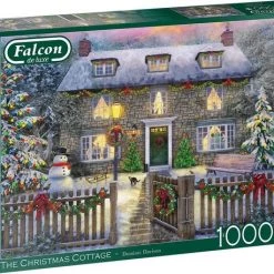 Jumbo Falcon Puzzel The Christmas Cottage - Legpuzzel - 1000 Stukjes