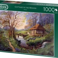 Falcon Puzzel Cottage In The Woods - Legpuzzel - 1000 Stukjes -Goedkope puzzels winkel 550x458 30