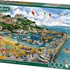 Falcon Puzzel Newquay Harbour - Legpuzzel - 1000 Stukjes -Goedkope puzzels winkel 550x458 44