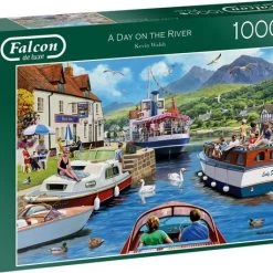 Falcon Puzzel A Day On The River - Legpuzzel - 1000 Stukjes