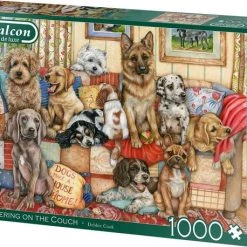 Falcon Puzzel Gathering On The Couch - Legpuzzel - 1000 Stukjes -Goedkope puzzels winkel 550x458 69