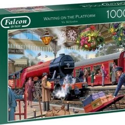 Falcon Puzzel Waiting On The Platform - Legpuzzel - 1000 Stukjes