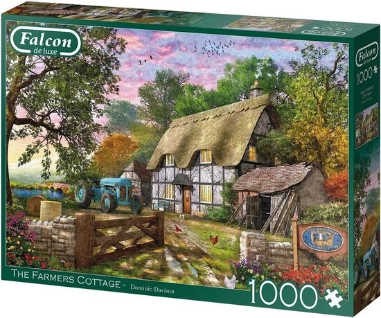 Falcon Puzzel The Farmers Cottage - Legpuzzel - 1000 Stukjes 1 Falcon Puzzel The Farmers Cottage - Legpuzzel - 1000 Stukjes