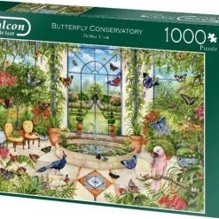 Jumbo Falcon Puzzel Butterfly Conservatory - Legpuzzel - 1000 Stukjes -Goedkope puzzels winkel 550x459 6
