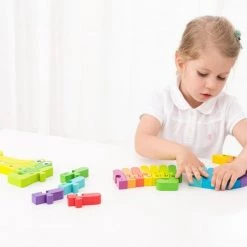 New Classic Toys Leer Het Alfabet A T/m Z Vormenpuzzel Krokodil -Goedkope puzzels winkel 550x459 7