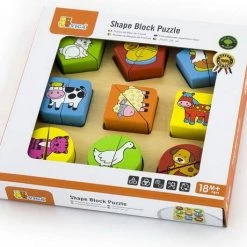 Vigatoys Viga Toys - Boerderijpuzzel Met Geometrische Vormen -Goedkope puzzels winkel 550x460 3
