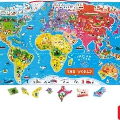 Janod Puzzel - Magnetic World - Engels
