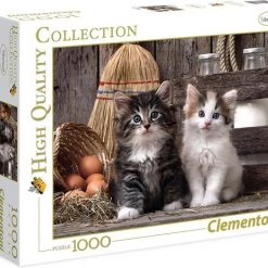 Clementoni Legpuzzel - High Quality Puzzel Collectie - Schattige Katjes - 1000 Stukjes, Puzzel Volwassenen
