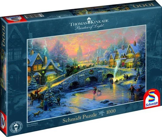 Schmidt Kinkade Dorp In De Sneeuw 2 Schmidt Kinkade Dorp In De Sneeuw - Afbeelding 2